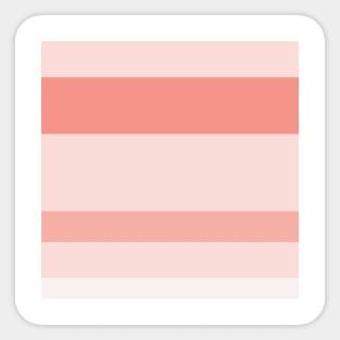 An unexampled admixture of Very Light Pink, Light Pink, Melon (Crayola) and Peachy Pink stripes. Sticker